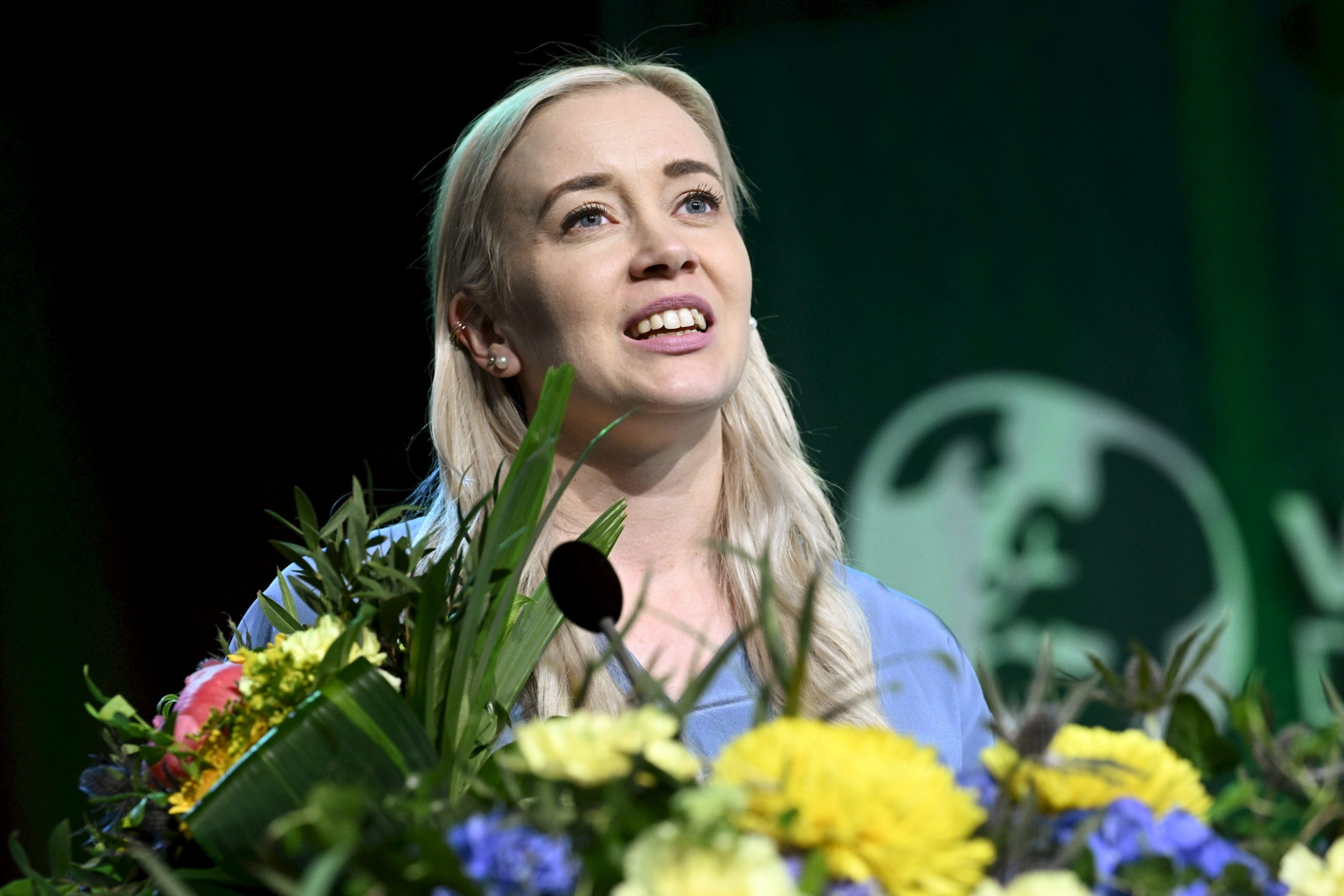 Sofia Virta valittiin vihreiden puheenjohtajaksi
